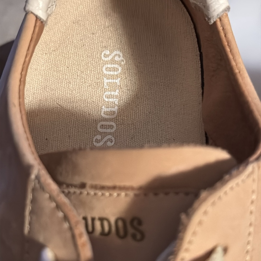 Soludos The Ibiza classic sneaker leather Women's champagne white Sneakers‎ 9.5 - Picture 16 of 16